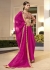 Magenta Chiffon Border Worked Saree 1023