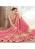 Pink Colored Embroidered Faux Georgette Festive Saree 87089