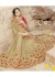 Beige Colored Embroidered Faux Georgette Festive Saree 87094