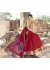 Red Colored Woven Art Silk Officewear Saree 5204