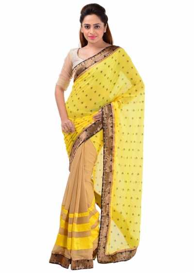 Lotus Inspired Party Wear Saree 700014B