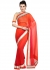 Multi Colored Border Worked Faux Georgette Saree 86002
