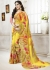 Yellow Colored Printed Faux Georgette Saree 106