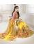 Yellow Colored Printed Faux Georgette Saree 106