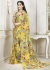 Yellow Colored Printed Faux Georgette Saree 111