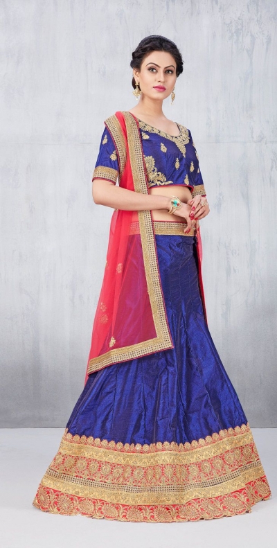 Party Wear Blue Lehenga 137