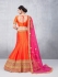 Party Wear Orange Lehenga 139