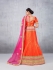 Party Wear Orange Lehenga 149