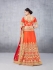 Party Wear Orange Lehenga 157