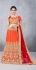 Party Wear Orange Lehenga 157