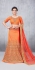 Party Wear Orange Lehenga 158