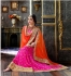 Party Wear Pink Orange Lehenga 2004