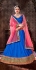 Party Wear Blue Pink Lehenga 2006