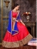 Party Wear Red Blue Lehenga 2007