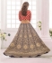 Party Wear Pure Silk Blue Red Lehenga k101