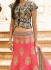 pink art dupion silk wedding lehenga 13055