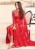 sonal chauhan georgette red party wear anarkali 4601