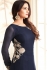 sonal chauhan georgette navy blue party wear anarkali 4603