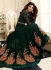 shilpa shetty dark green georgette anarkali suit 10010