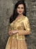 Dia mirza cream mulberry silk party wear anarkali 1005