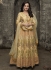 Dia mirza cream mulberry silk party wear anarkali 1005