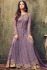 Sonal chauhan lavender color net party wear anarkali suit 4707