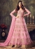 Sonal chauhan pink color net party wear anarkali suit 4708