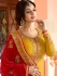 Ayesha Takia mustard and red color party wear salwar kameez