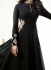 Jennifer Winget black georgette anarkali suit 1108