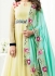 Jennifer Winget cream georgette anarkali suit 1109