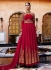Maroon georgette party wear anarkali 11001