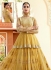 Light yellow georgette party wear anarkali 11002