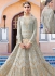 Grey georgette party wear anarkali suit 11003