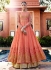 Peach georgette party wear ghagra lehenga kameez 11004