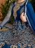 Blue georgette party wear anarkali 11006