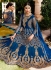 Blue georgette party wear anarkali 11006