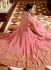 Pink georgette wedding ghagra lehenga kameez 11007