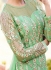 Green georgette party anarkali suit 11009