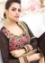 Brown georgette party wear anarkali 9111