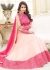 Pink georgette party wear anarkali 9112