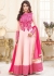 Pink georgette party wear anarkali 9112