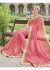 Pink Chiffon Embroidered Wedding Saree 4205