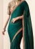 Green satin designer saree 40005