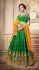 Party Wear Green Orange Lehenga 4084