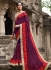 Party wear royal blue georgette saree 1953