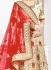 Cream satin a line wedding lehenga choli 1101