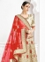 Cream satin a line wedding lehenga choli 1101