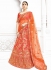 Coral pink pure banarasi silk a line wedding lehenga choli 1102