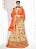 Cream velvet a line wedding lehenga 1104