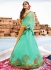 Sky blue art silk a line wedding lehenga choli 504